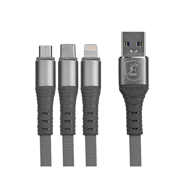 کابل شارژ USB به میکرو / تایپ سی / لایتنینگ برند اپیمکس مدل EC-24