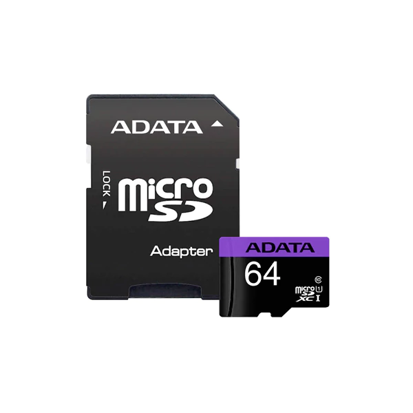 کارت حافظه ای‌دیتا (ADATA) ظرفیت 64 گیگ همراه با خشاب
