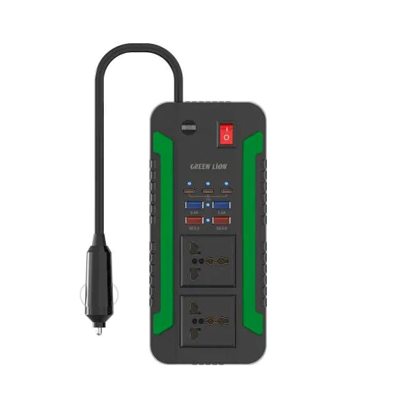 اینورتر فندکی ماشین (چندراهی) برند گرین لاین مدل Spark