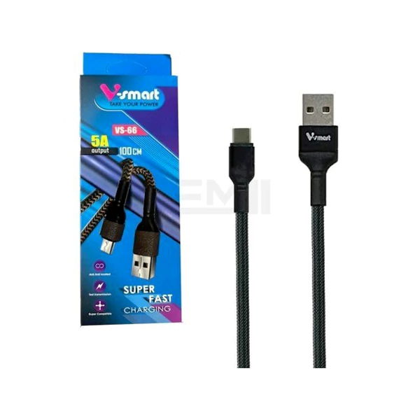 کابل پکدار Smart VS-66 2 سر تایپ سی