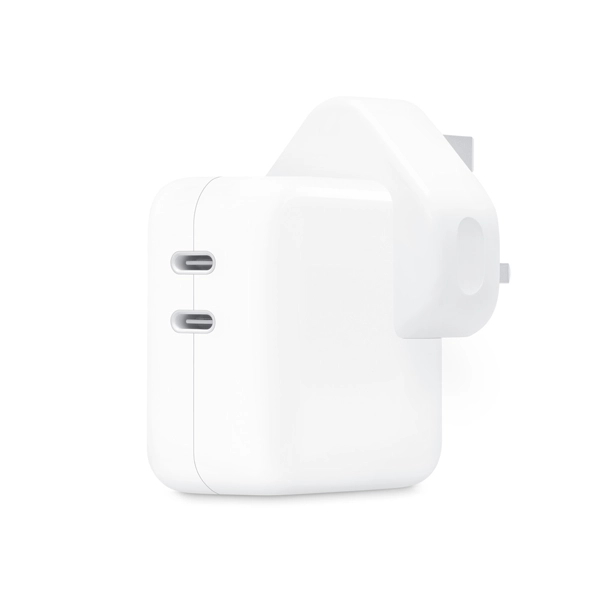 آداپتور 35 وات اورجینال اپل استوری مدل 35W Dual USB-C سه پین (گارانتی شرکتی 18 ماه)