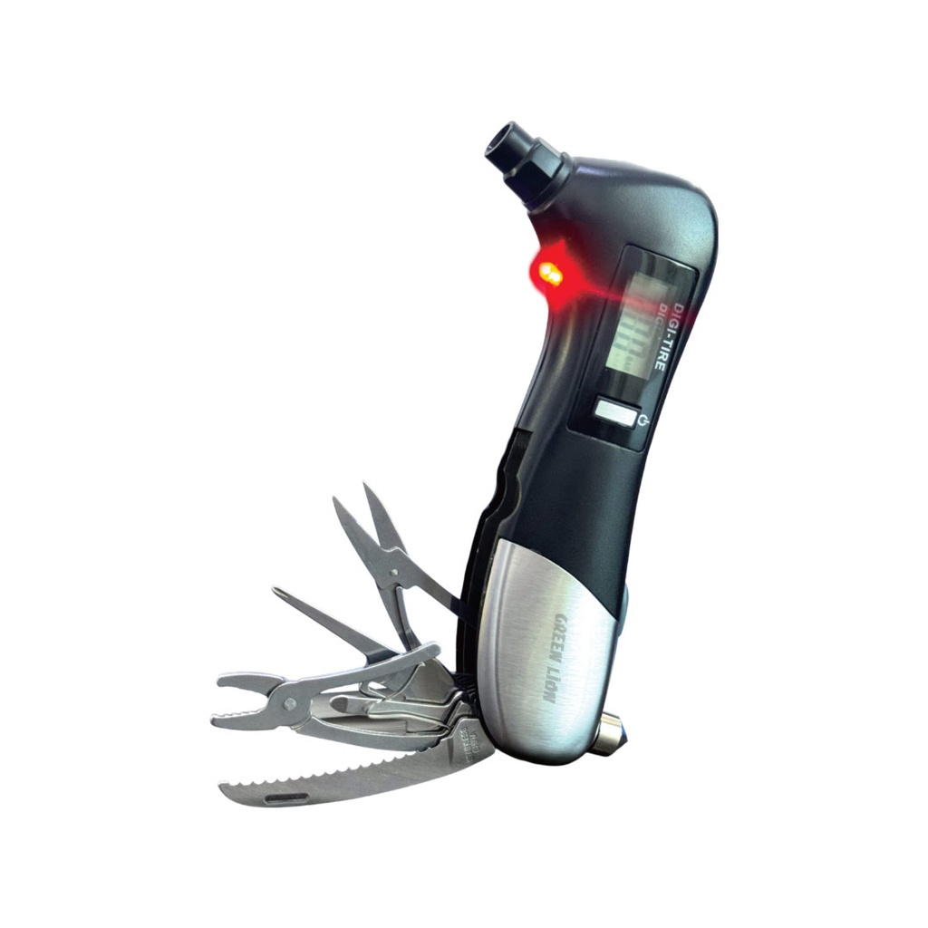 فشارسنج دیجیتال لاستیک 9 کاره گرین لاین مدل Digital Tire Pressure Gauge